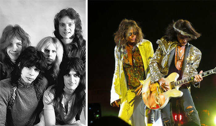 Aerosmith młodzi i u szczytu kariery