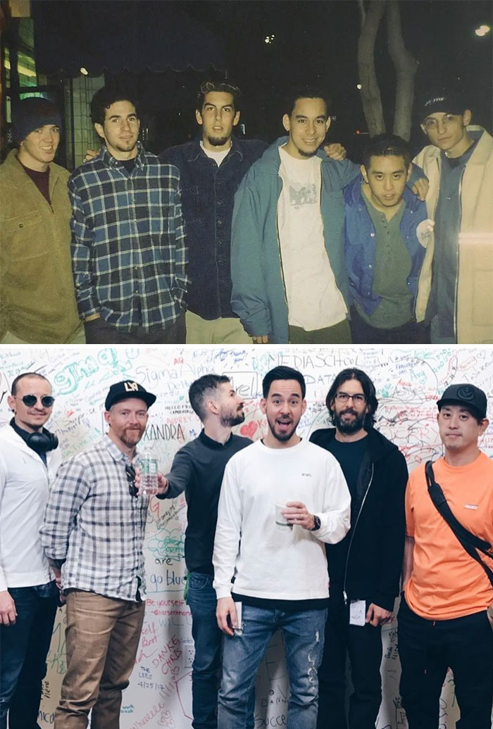 Linkin Park młodzi oraz u szczytu sławy