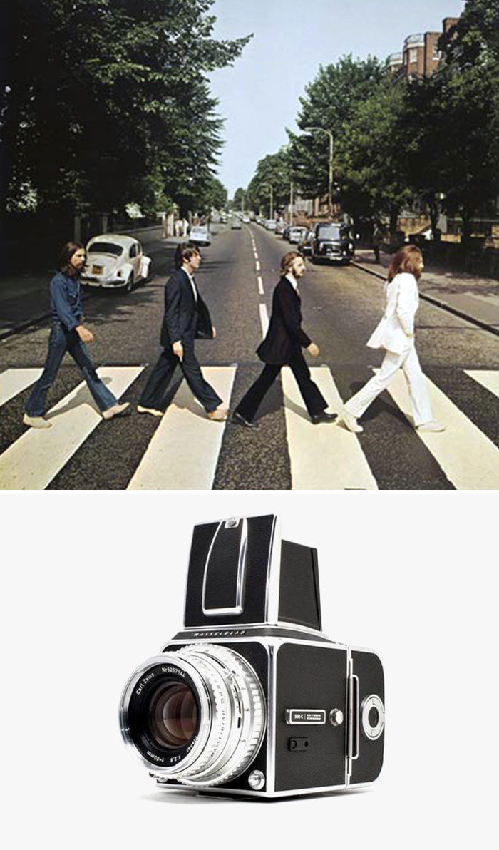 Abbey Road Album Cover By Iain Macmillan 1969 Hasselblad 20 najbardziej rozpoznawalnych w historii zdjęć i aparaty, którymi zostały zrobione