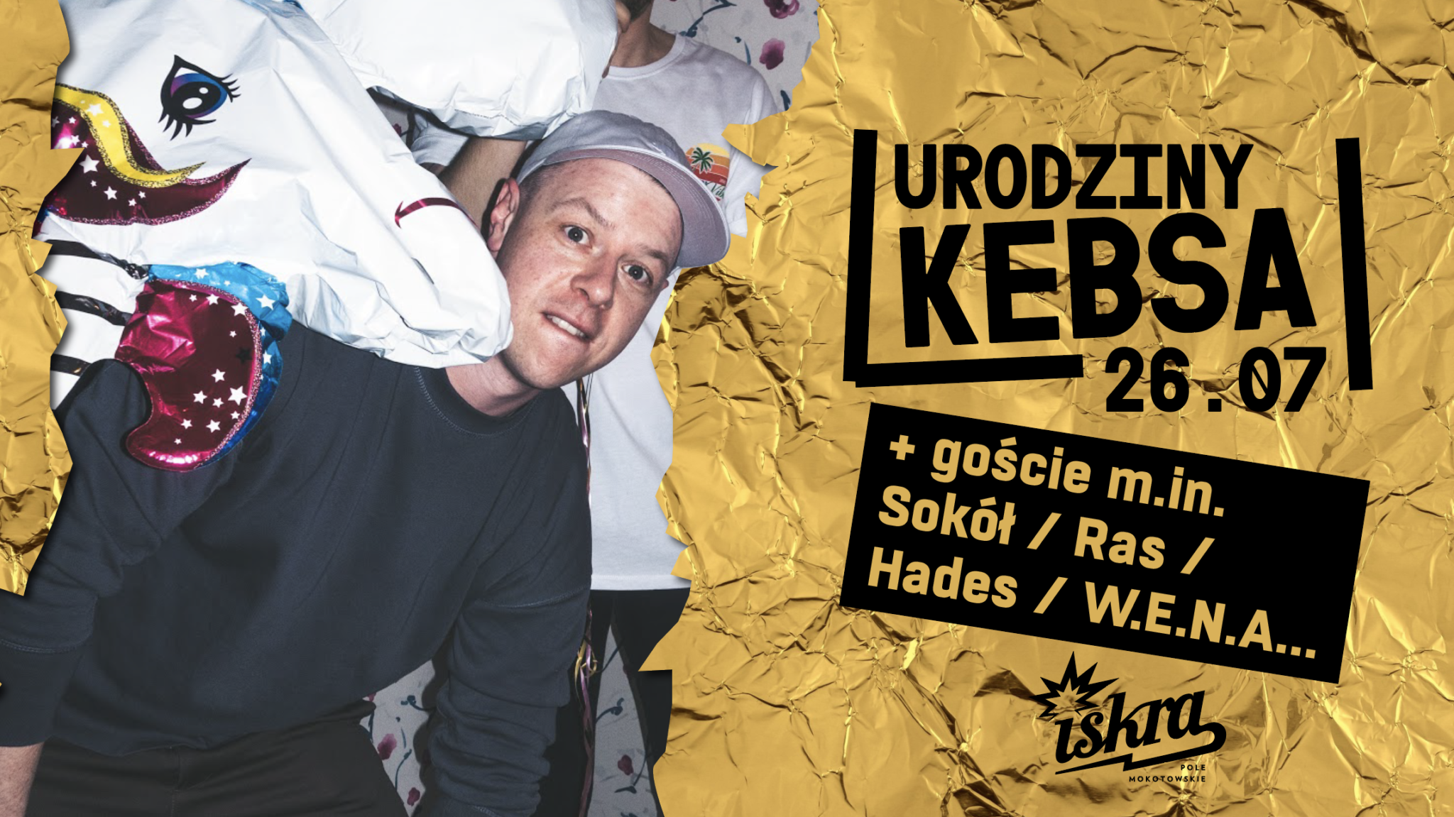 Screenshot 2019 07 23 at 09.32.12 Już w piątek urodziny DJa Kebsa w Iskrze. Na imprezie zagrają Sokół, Ras, Hades i W.E.N.A.