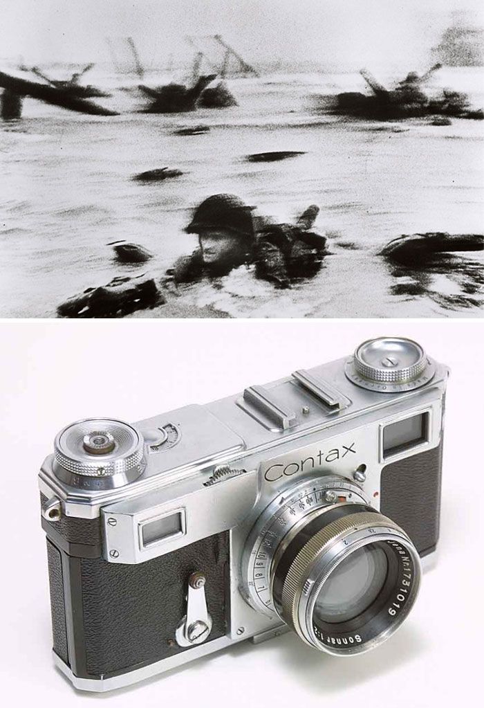 D Day By Robert Capa 1944 Contax Ii 20 najbardziej rozpoznawalnych w historii zdjęć i aparaty, którymi zostały zrobione