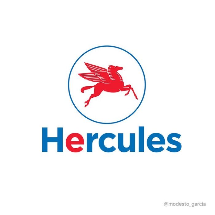Hercules Mobil Artysta przerobił logotypy popularnych marek na filmy Disneya