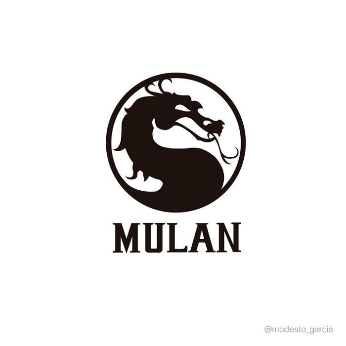 Mulan Mortal Kombat Artysta przerobił logotypy popularnych marek na filmy Disneya