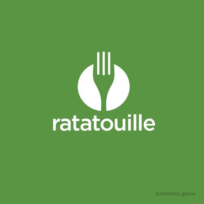 Ratatouille Thefork Artysta przerobił logotypy popularnych marek na filmy Disneya