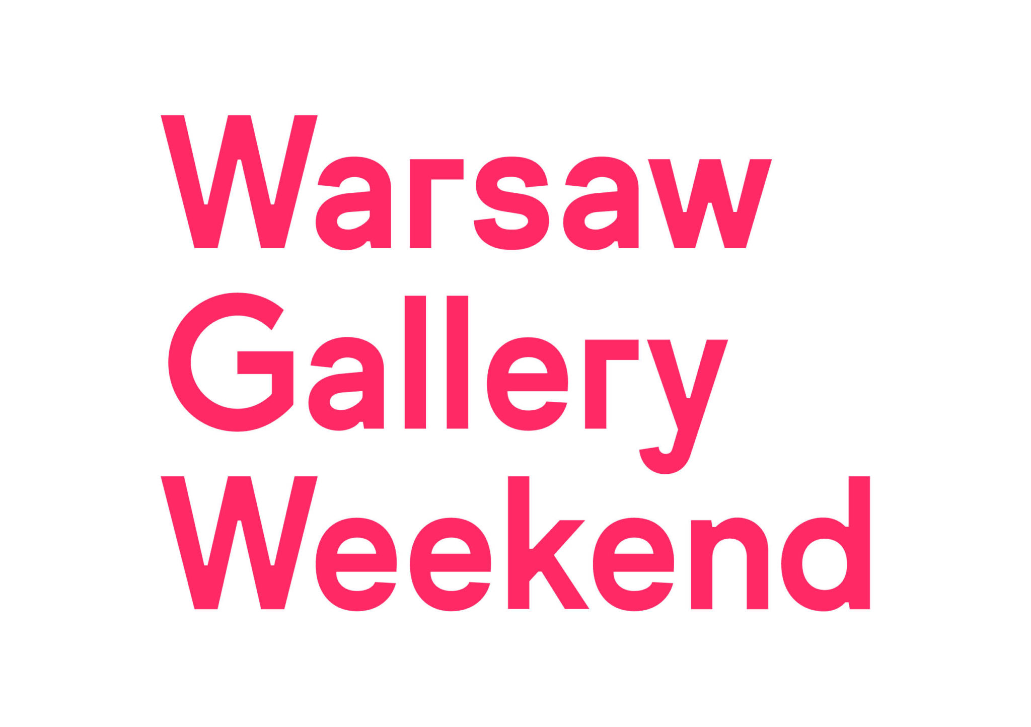 WGW LOGO COLOR CMYK Bramy sztuki współczesnej zostaną otwarte. Co wiemy o tegorocznej odsłonie Warsaw Gallery Weekend?