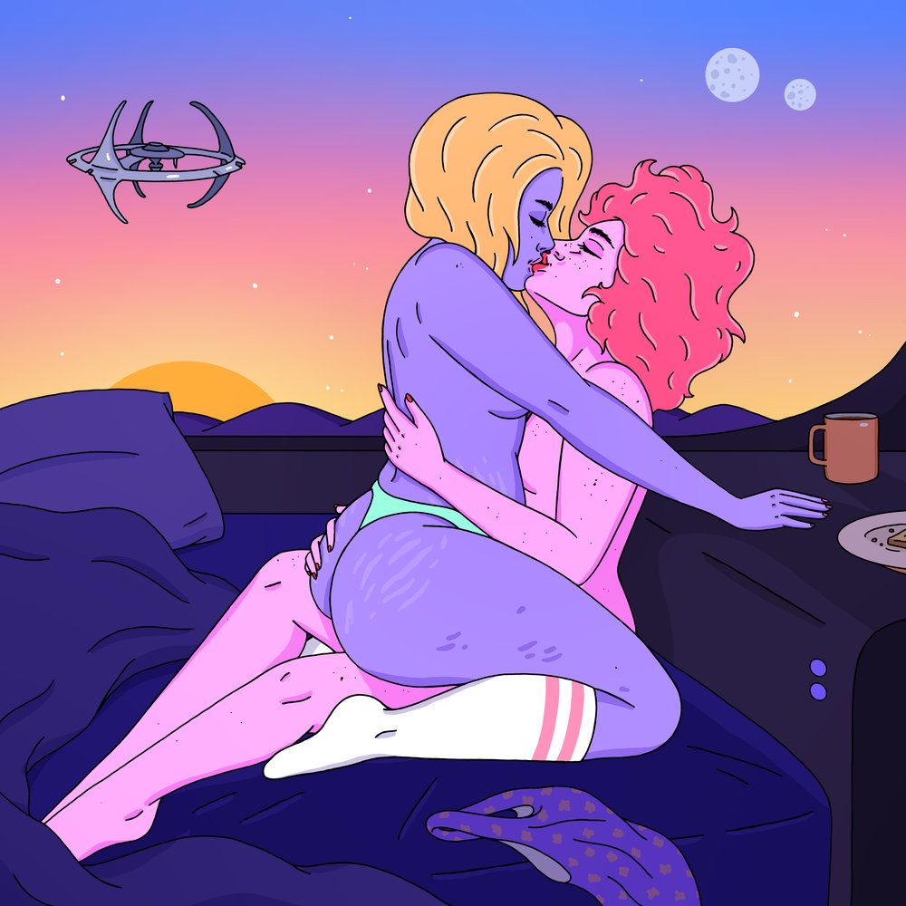 Eisneberg 3 Intergalaktyczna seksualność, międzygwiezdny feminizm. Ilustracje Robin Eisenberg przenoszą nas do innego wymiaru kobiecości