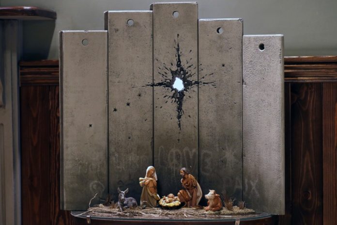 Szopka bożonarodzeniowa od Banksye'go