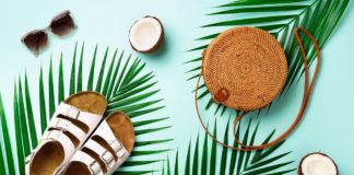 Klapki liście palmy kokos