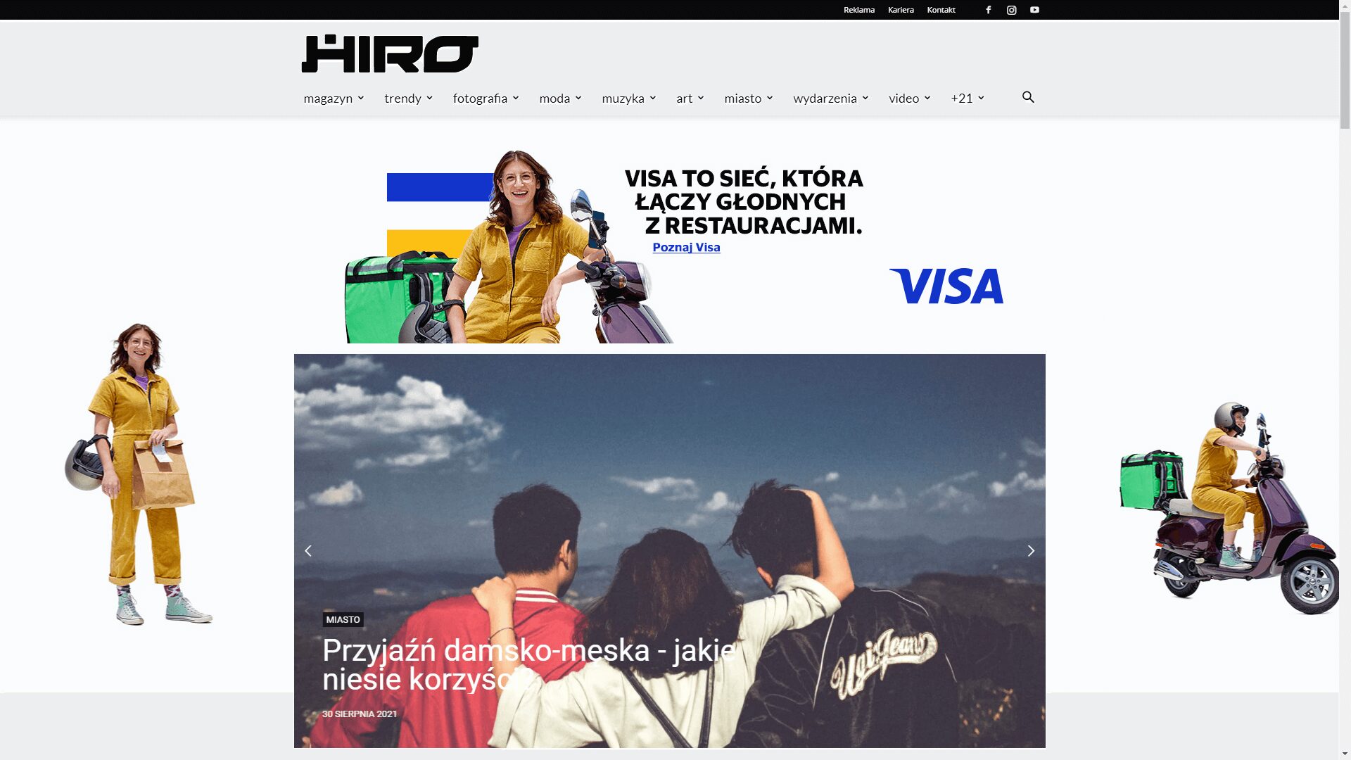 kampania display Visa HIRO hiro.pl