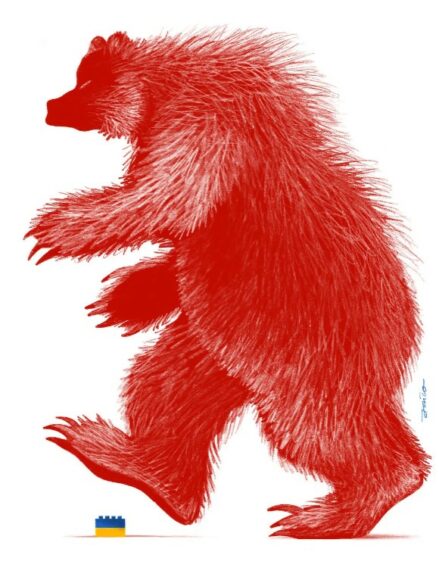Plakat "Rosyjski Niedźwiedź"