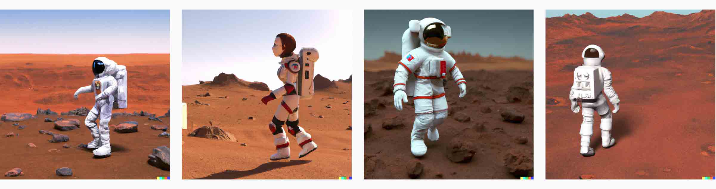 obraz wygenerowany przez sztuczna inteligencje astronauta na Marsie stop ai HIRO.PL Magazyn HIRO Stop AI – pierwsza wojna człowieka z maszyną