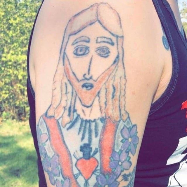 jezus chrystus tatuaż