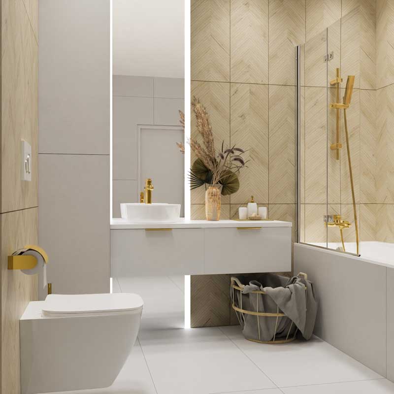 jasna lazienka z jodelka Projekty łazienek – od pomysłu do gotowego wnętrza