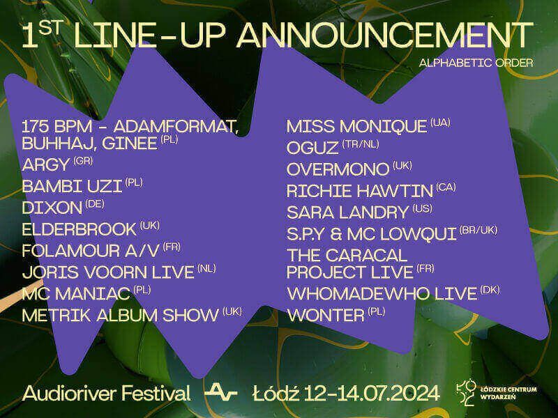 Festiwal Audioriver 2024 - line-up